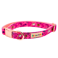Pink Princess Padded Dog Collar