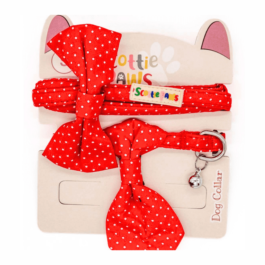 Dotty For You Collar, Lead and Bow Tie Set