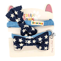 Midnight Stars Collar, Lead and Bow Set