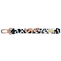 Cow Print Dog Seat Belt