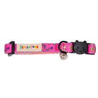 Pink Princess Padded Cat Collar