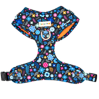 Midnight Floral Dog Adjustable Harness