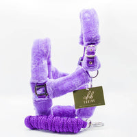 Purple Headcollar and Leadrope Set