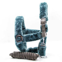 Grey Headcollar and Leadrope Set
