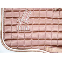 Rose Gold Satin Saddlecloth